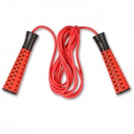 Скакалка INDIGO пластиковые ручки шнур ПВХ регулируемая длина 97123 IR 2,75 м Красный
