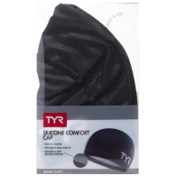Шапочка для плавания Silicone Comfort Swim Cap, силикон, LSCCAP/001, черный