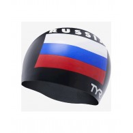 Шапочка для плавания Russia Silicone Swim Cap, силикон, LCSRUS/001,черный